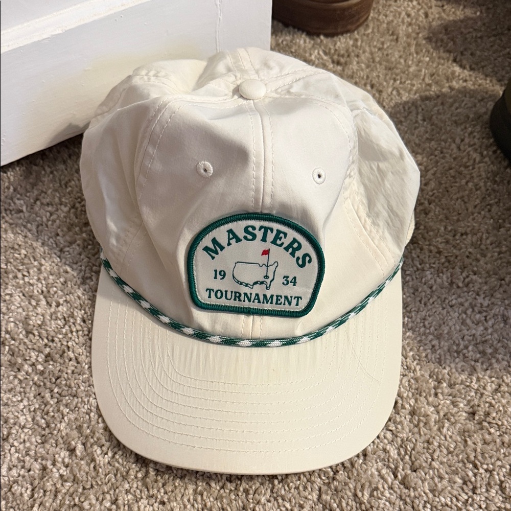 Masters White and Green Tournament Hat